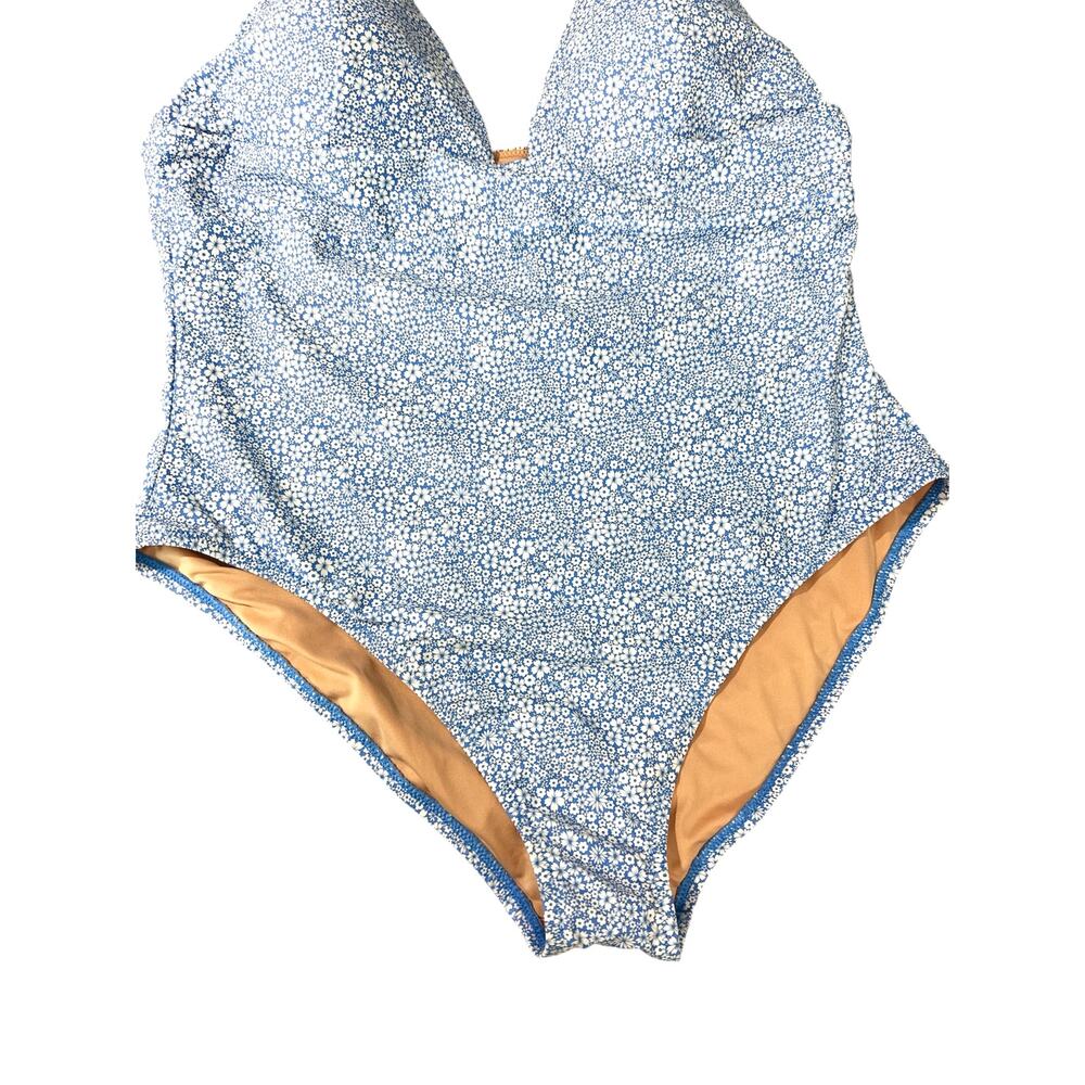 NWOT J.Crew Plunge One-Piece Swimsuit Liberty® Jacqueline’s Blossom Floral Sz 16 - Picture 6 of 11